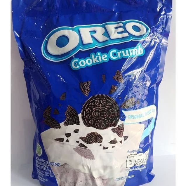 

Best Seller OREO COOKIE CRUMB ORIGINAL 1 KG / hancur diced remuk kasar MONDELEZ Harga Promo