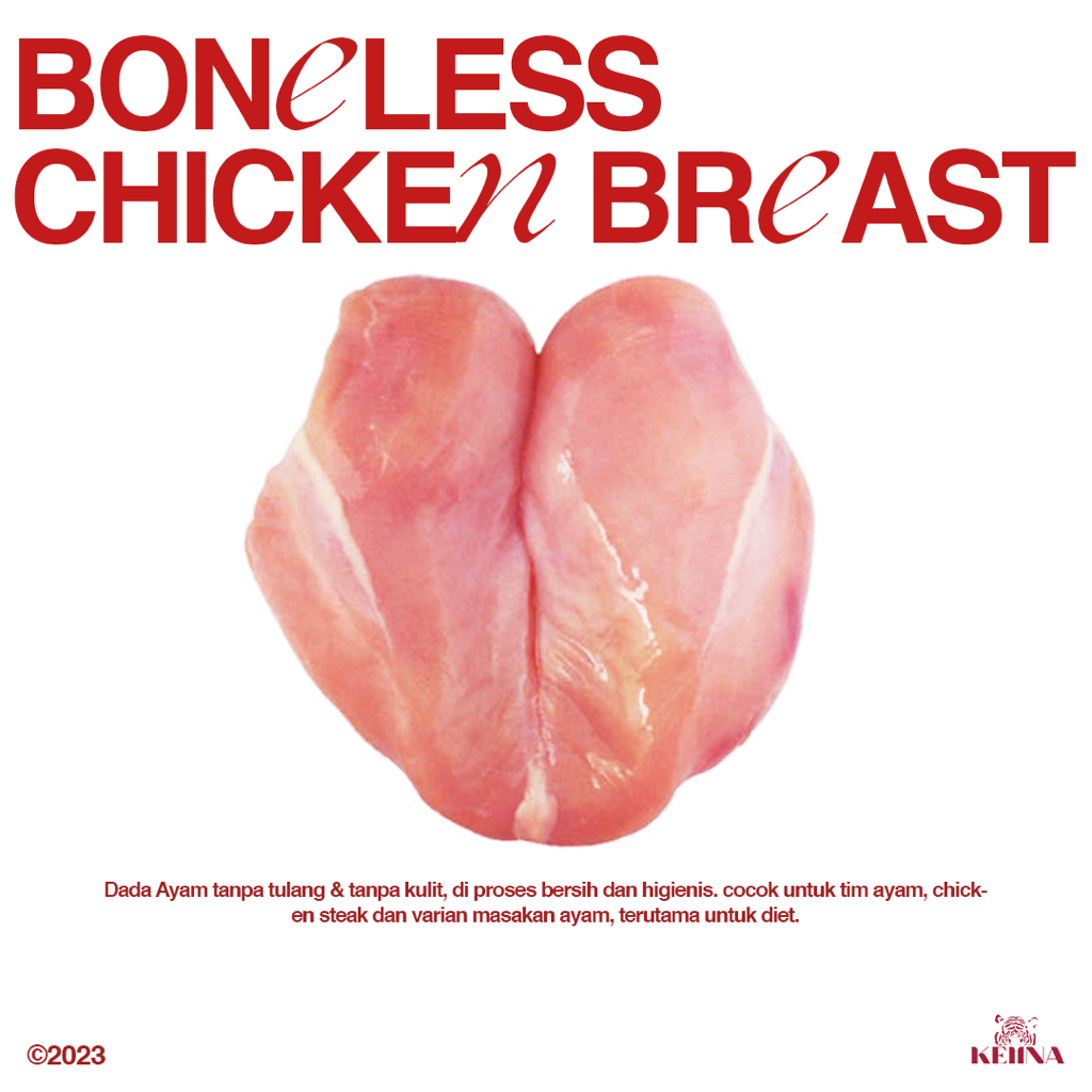 

Dada Ayam Fillet Tanpa Kulit Tanpa Tulang Boneless Chicken Breast