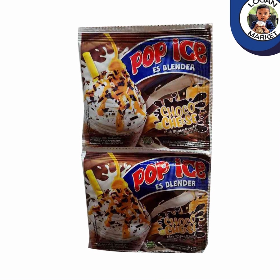 

TIPE YRI812 Pop Ice Es Blender Choco Cheese Renceng 10 Pcs Sachet 25gram 25 gr