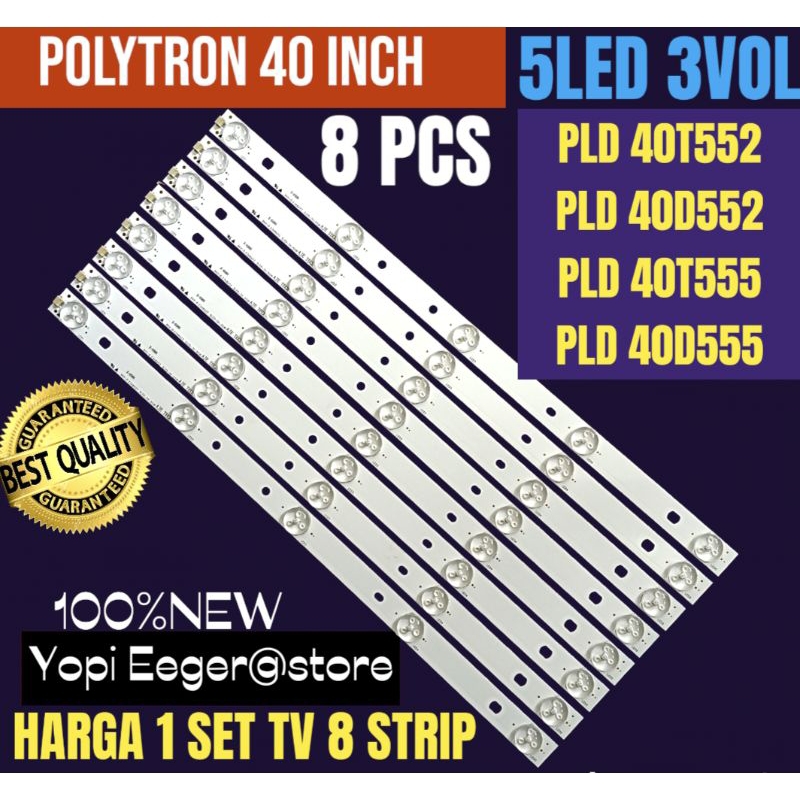 BACKLIGHT TV LCD LED POLYTRON 40 INCH PLD40T552-PLD40D552-PLD40T555-PLD40D555 BACKLIGHT TV LCD POLYT