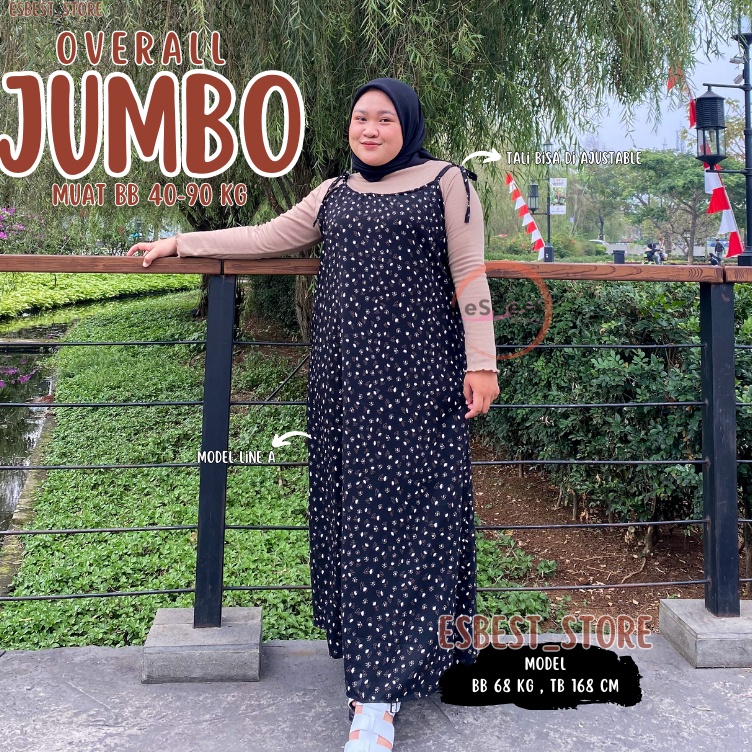 Hot SaleU0g0F OVERALL JUMBO XXXL / JISOO OVERALL OUTER DRESS POLOS KOREAN LOOK MAYUNG MUSLIM JUMBO X