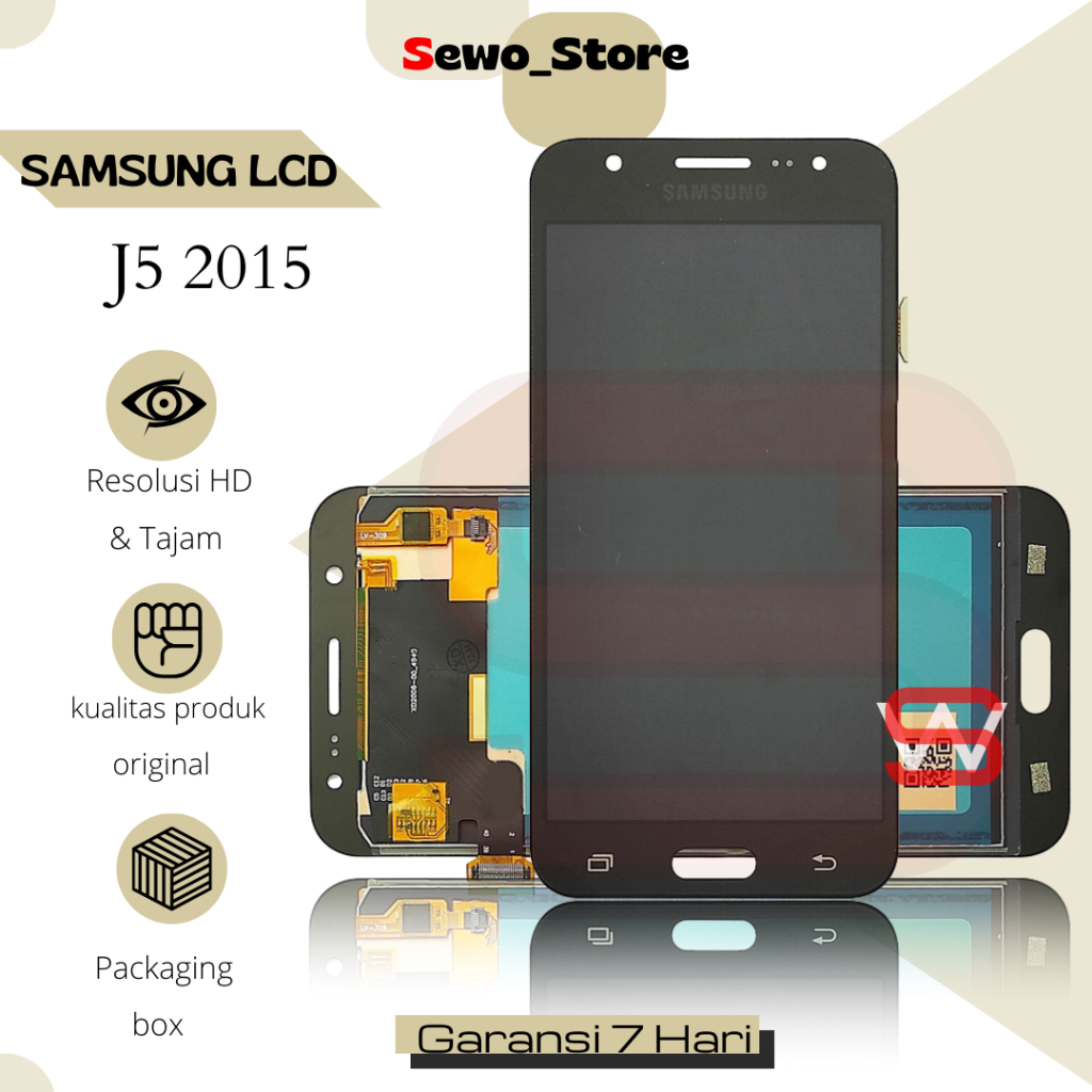 LCD SAMSUNG GALAXY J5 / LCD TOUCHSCREEN J5 / J500 / J500G / J5 2015 ORIGINAL FULLSET NEW COMPLETE
