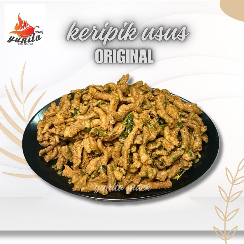 

RB Usus crispy gurih pedas daun jeruk 500 gram