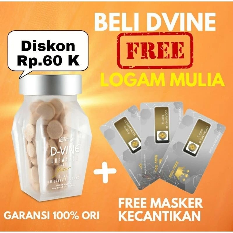D VINE COLLAGEN ORIGINAL PERMEN ECERAN