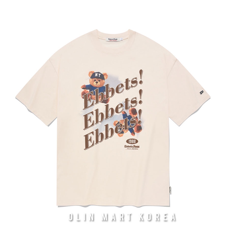 Ebbets Field Ball cap Bear T-shirt #Ivory