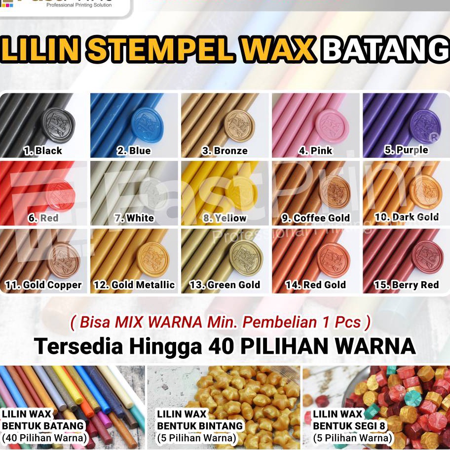 

Best Produk Stempel Lilin Seal Wax Segel Stempel Sealing Stamp Batang