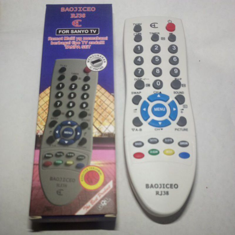 remot tv sanyo tabung