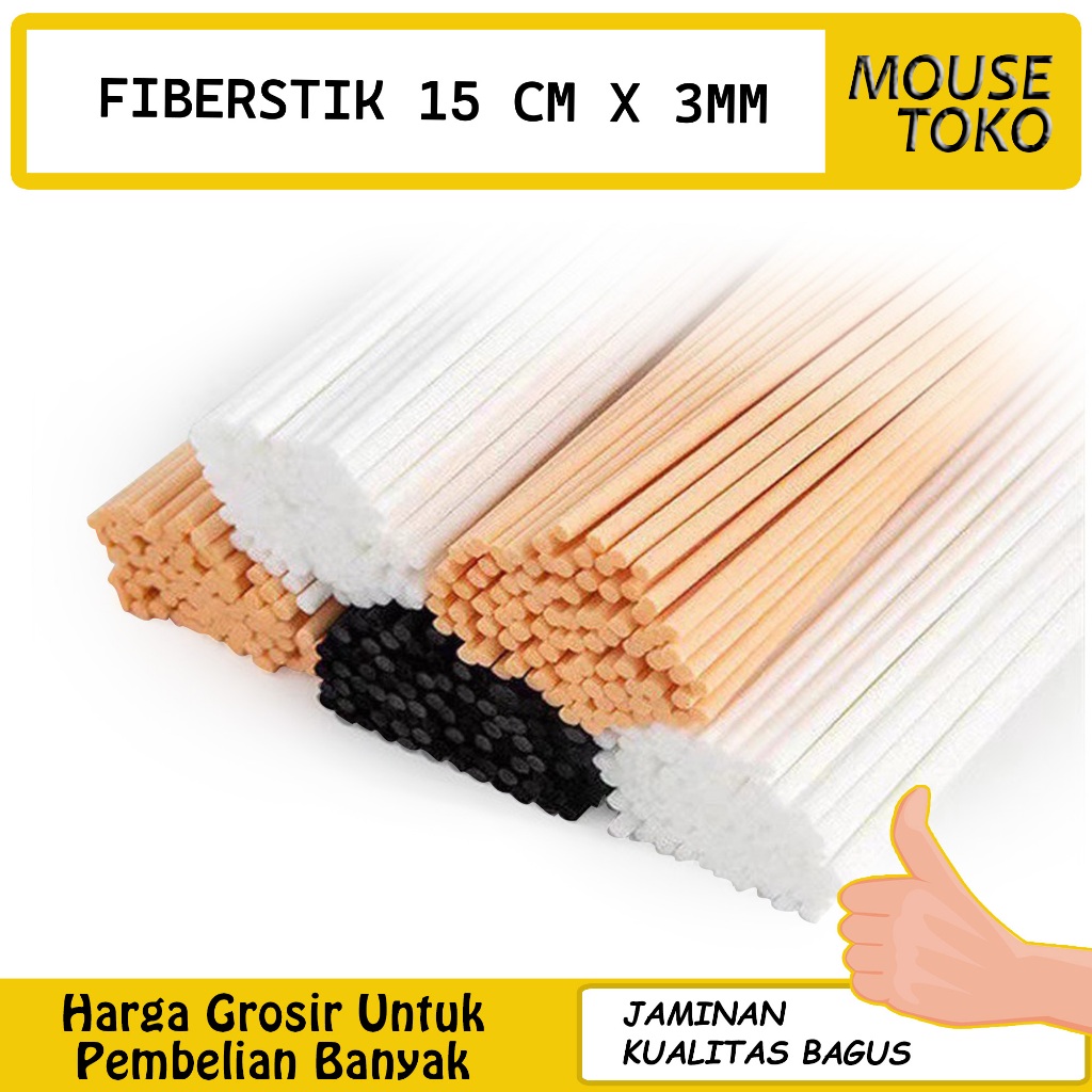 [mouse_ toko]Fiberstik pengharum ruangan/ Stik bunga/ Stikfiber aromaterapi/ Fiber Reed Diffuser Stick 3mm x 150mm