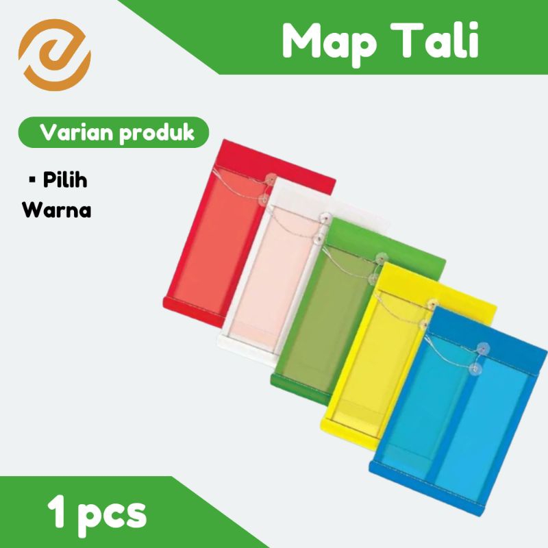 

Map plastik tali folio/f4 Map Sekolah Kantor