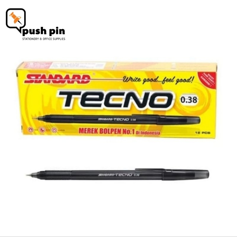 

STANDARD PEN PENA PULPEM TECNO 0.38 ISI 12 PCS