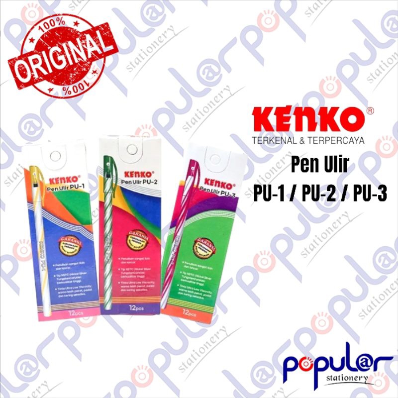 

Bolpoint Kenko Pen Ulir / PU -1 / PU - 2 / PU - 3