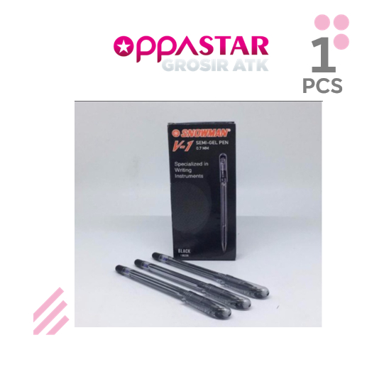 

Pen Snowman V-1 Semi Gel PEN 0,7 MM - Hitam