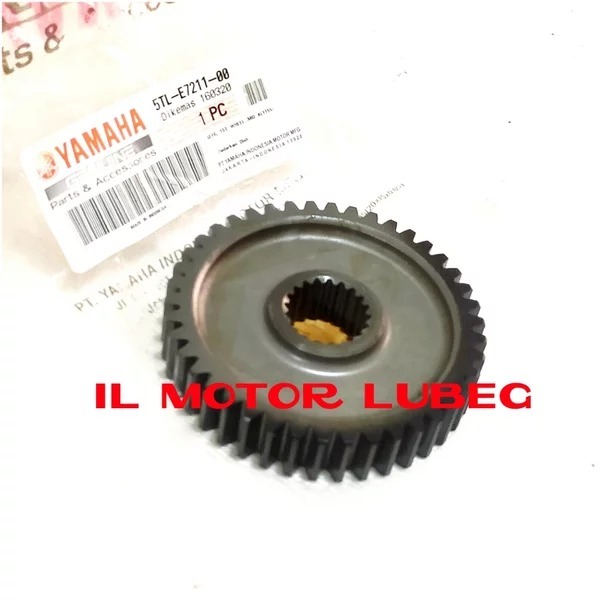 GEAR RASIO 1ST WHEEL 42T ORI ASLI YAMAHA MIO SPORTY - MIO SOUL - FINO KARBU 5TL - E7210 - 10 ORIGINA