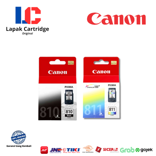 Tinta Cartridge Canon 810 Black & 811 Colors Original