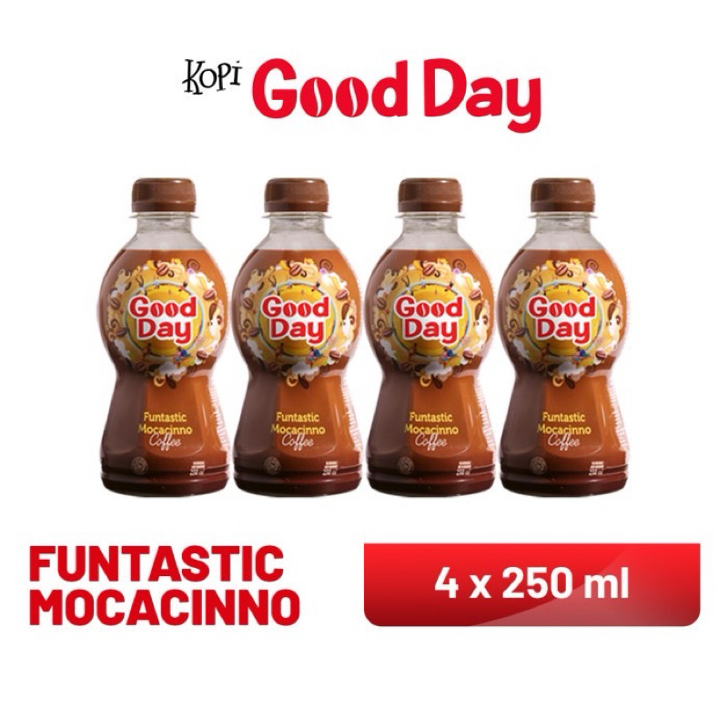 

GOOD DAY Funtastic Mocacinno Ready To Drink 250 ml x 4pcs