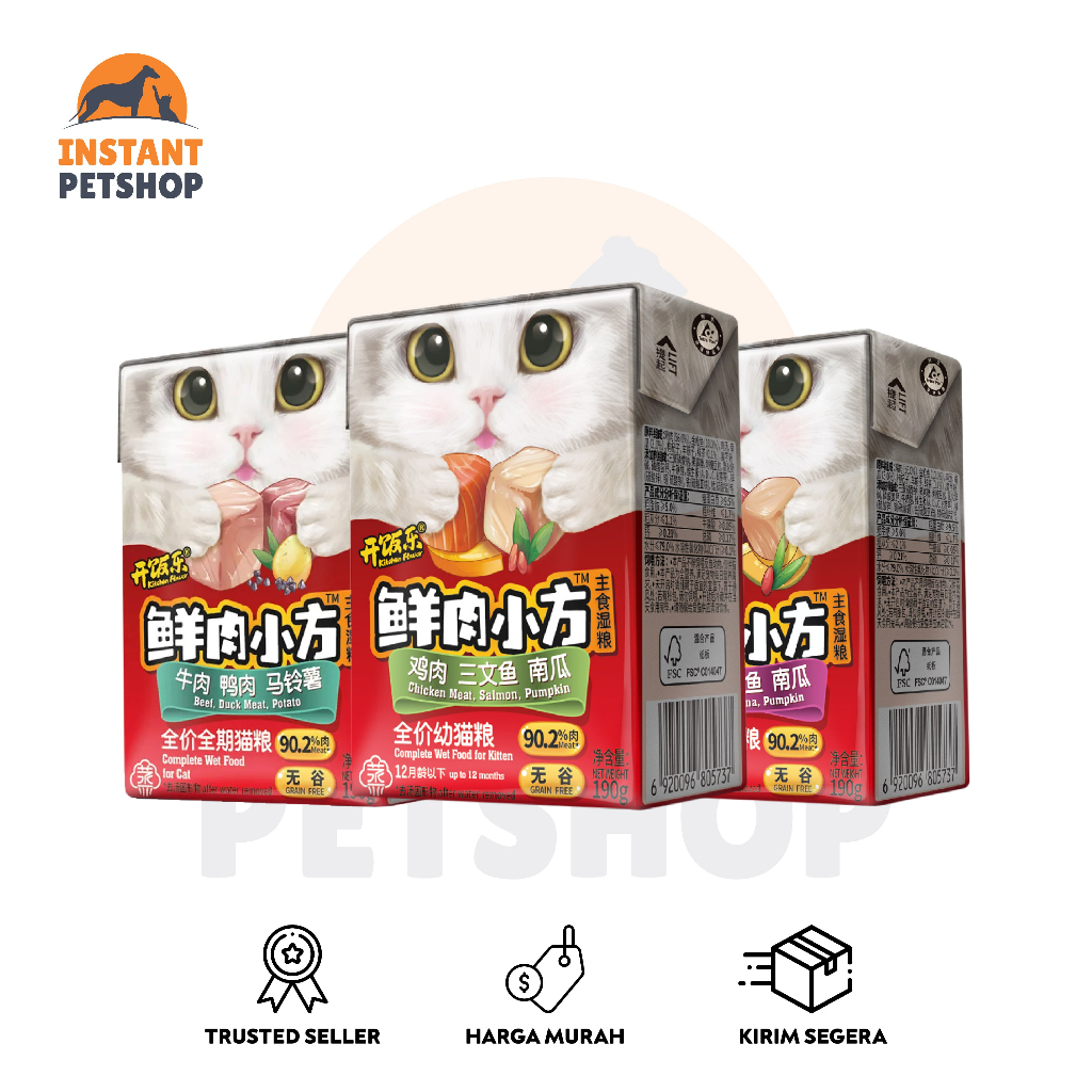 KITCHEN FLAVOR WET FOOD ADULT CAT ALL VARIAN 190GR wet food
