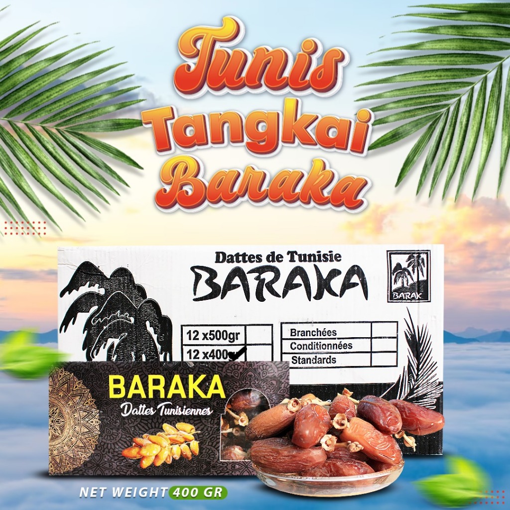 

KURMA TUNIS TANGKAI BARAKA 400GR