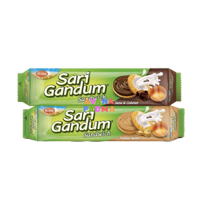 

Roma Sari Gandum Sandwich (108g) 2 Varian Rasa)