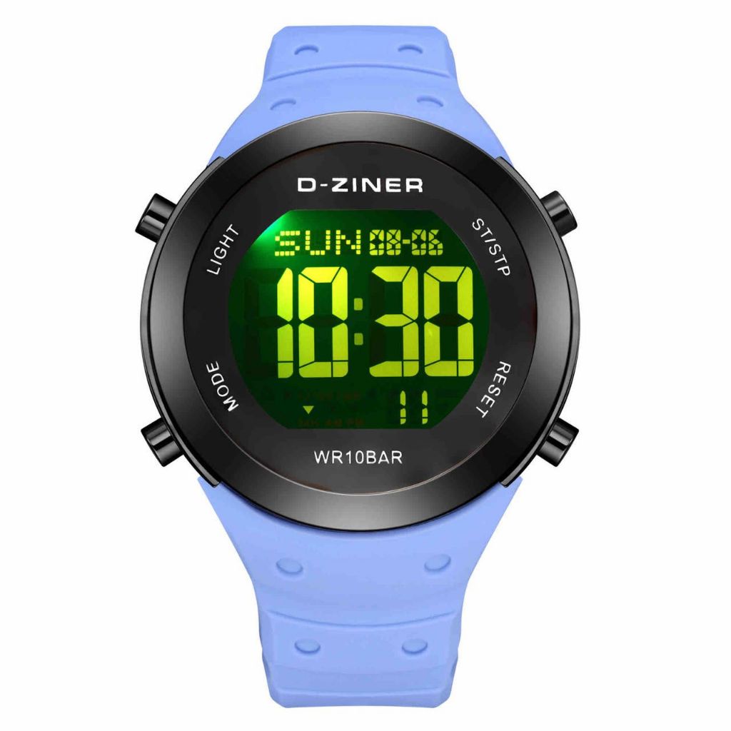 Jam Tangan Pria D-Ziner 8320 Digital Sports Original Rubber