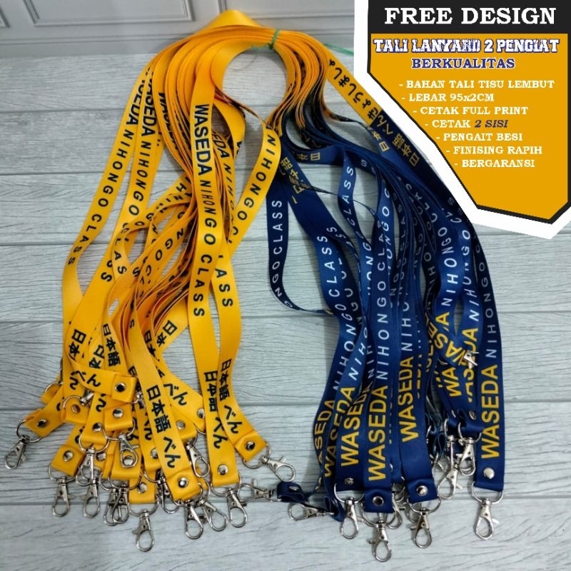 

Tali Lanyard 2 Pengait | Cetak 2 sisi