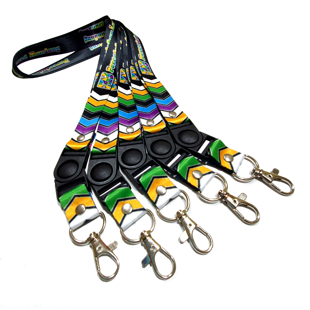 

tali lanyard print sublim 2cm cetak 2 muka / tali id card printing dua cm cetak dua muka / nametag