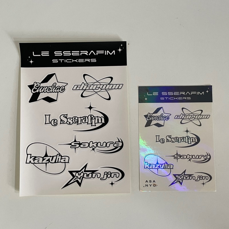 

LE SSERAFIM STICKER SHEET A6 A5