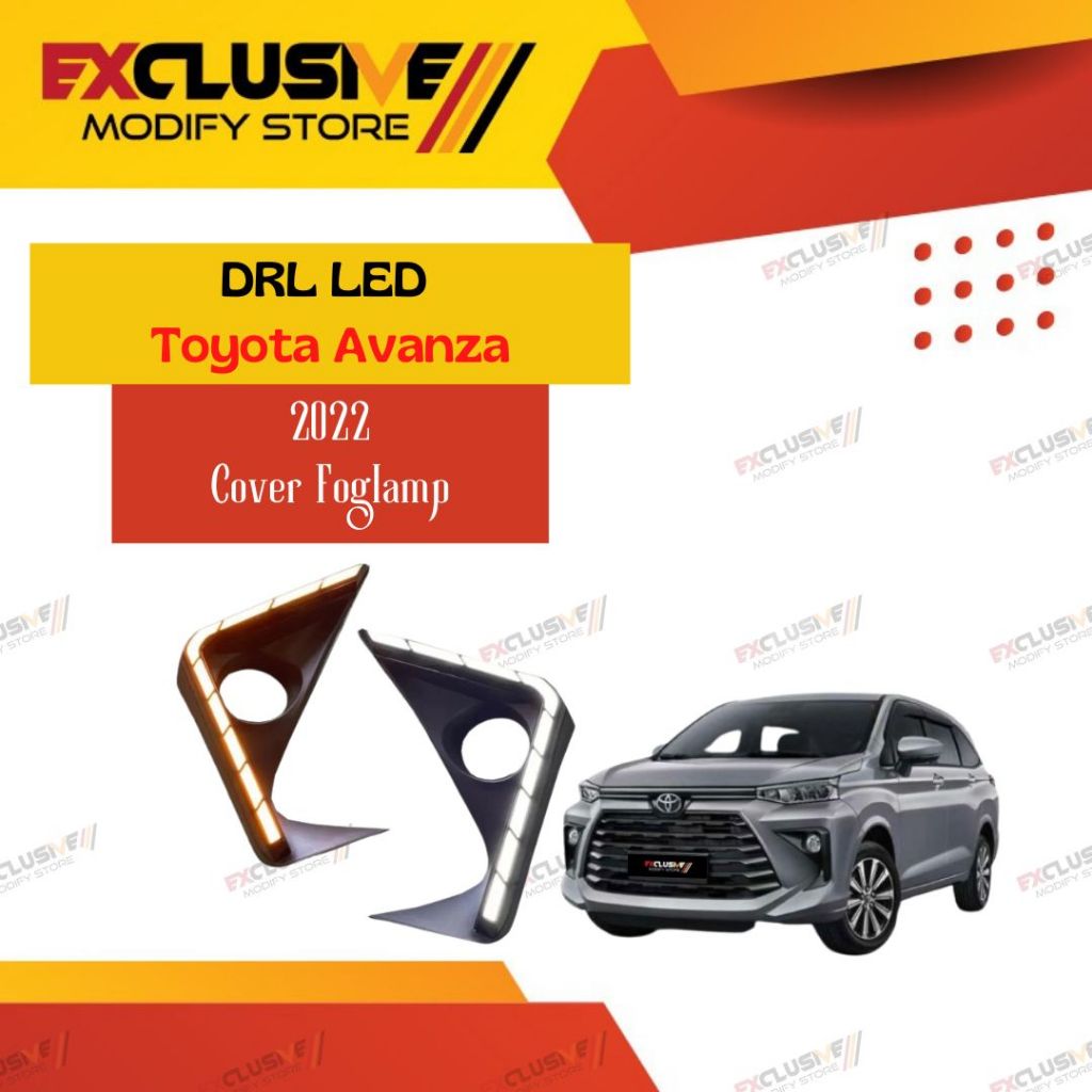 DRL LED COVER FOGLAMP FOR TOYOTA AVANZA 2022 (NON VELOZ) RUNNING SEIN