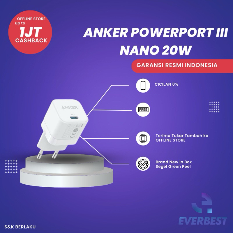 Anker PowerPort III Nano - 20W - A2149L21
