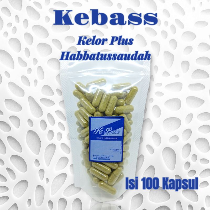 Kapsul Kebass Kelor Plus Habbatussauda Pelancar Asi Booster Plus SR Herbal Kemasan Pouch Isi 100 Kap