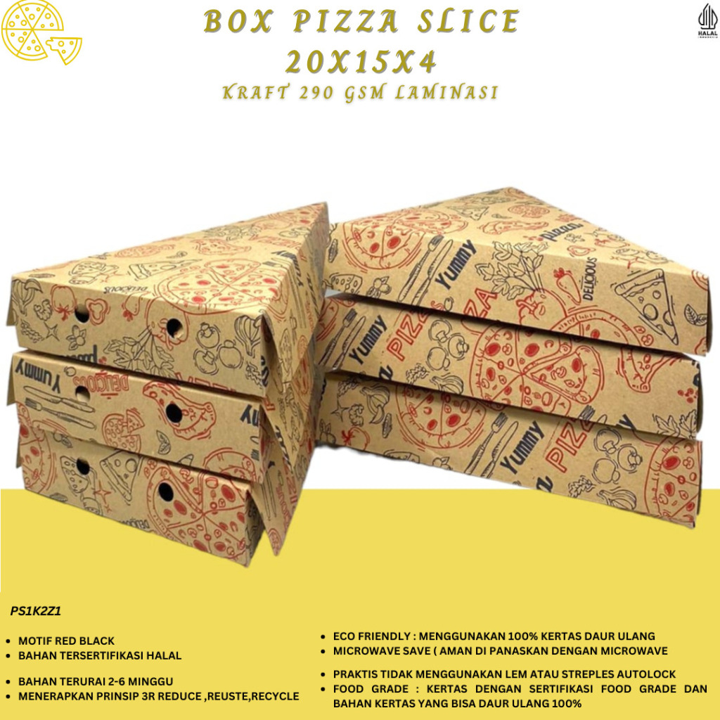 

Box Pizza Slice Dus Decreps Dus Pizza Segitiga (PS1K2Z1-20X15X4)