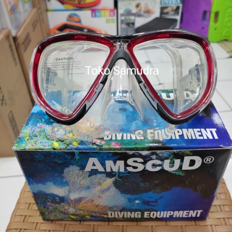 Alat selam masker Goby.merk Amscud