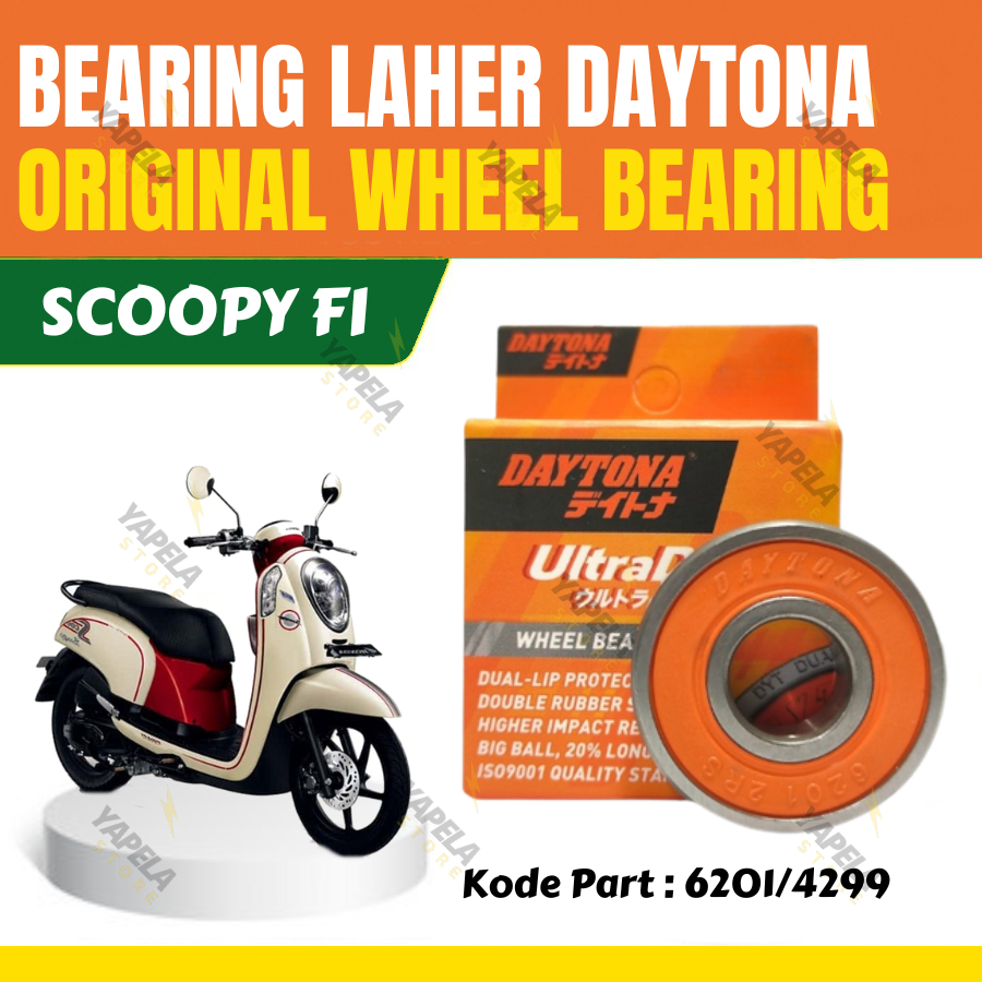 Bearing Laher Scoopy FI Original Daytona Racing Lahar 6201-2RS