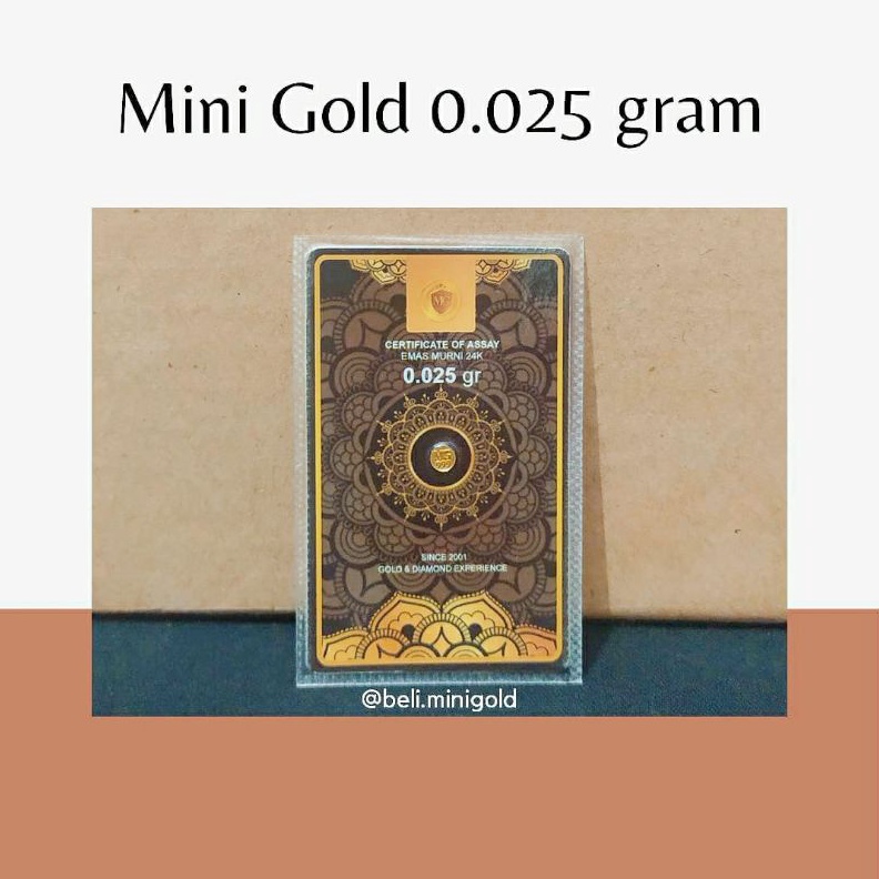 12.12 STOK READY Mini Gold 0,025 gram 