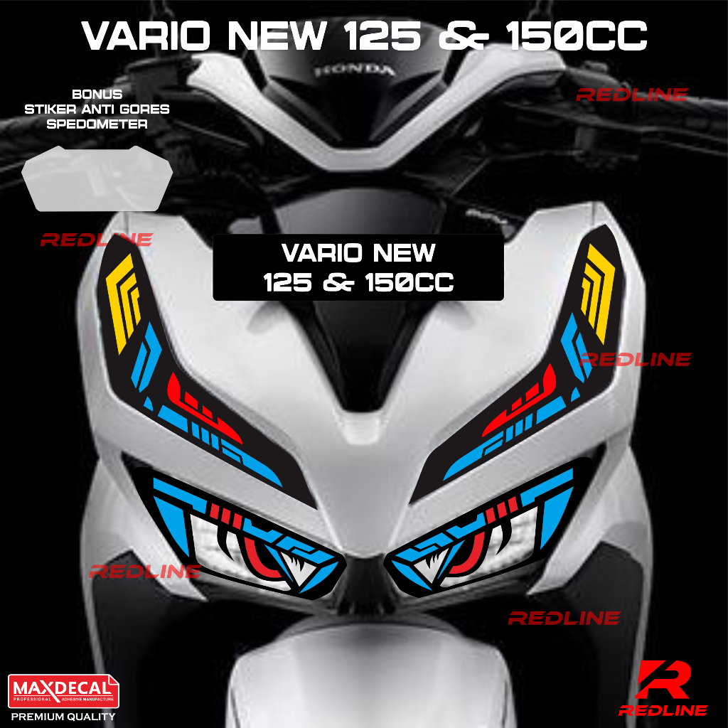 STIKER LAMPU VARIO NEW 125 150 CC STIKER VARIASI LAMPU VARIO