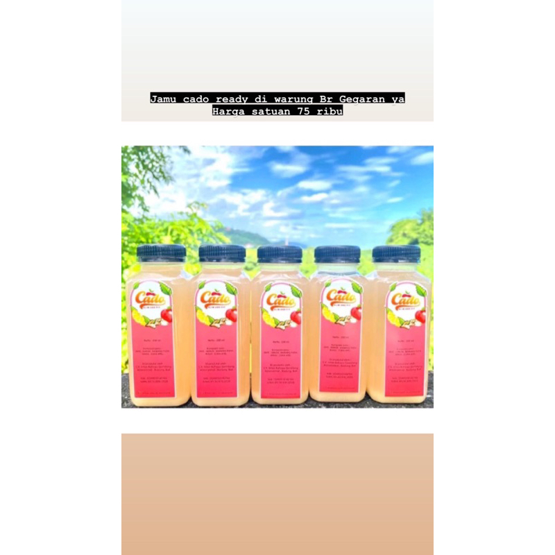 

( 2 BOTOL JAMU CADO ) BELI 2 JAMU CADO SLIM FIT FREE DEO SPRAY