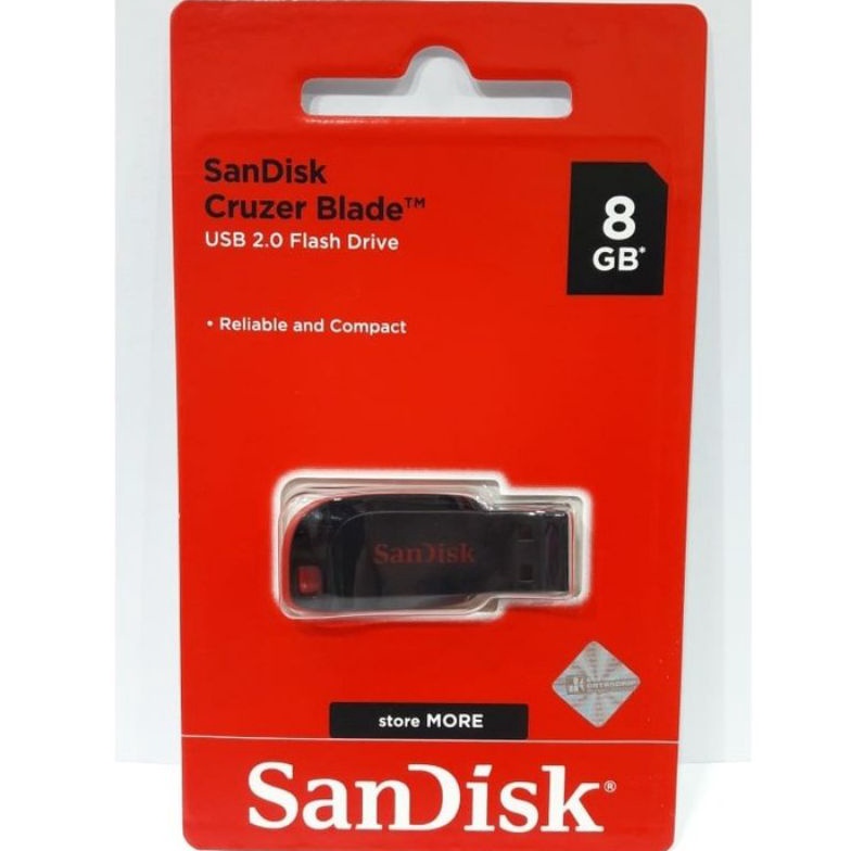 [ART. A83G] USB Flashdisk Sandisk Cruzer Blade 8 GB Original