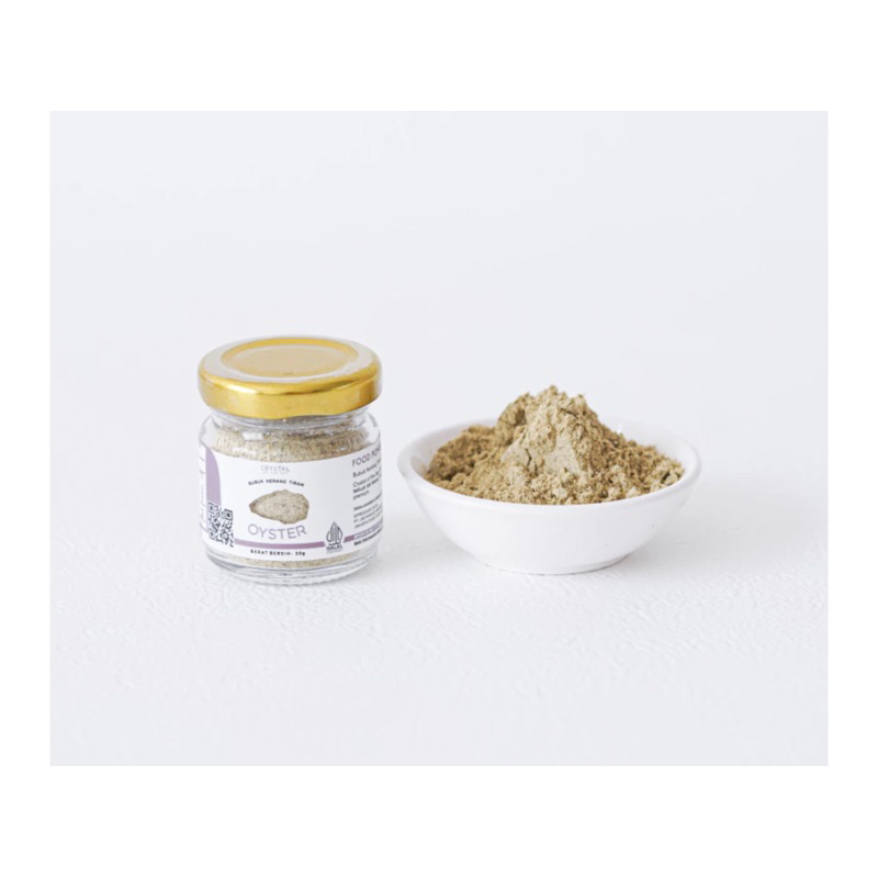 

Crystal of the Sea | Oyster Powder (20GR) / Bubuk Kerang Tiram / Pengganti Oyster Sauce / Saus Tiram - Bumbu Kaldu MPASI NON MSG