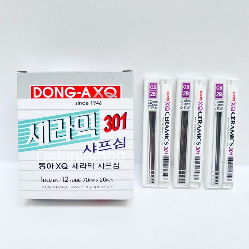 

Isi Pensil Mekanik 0.5 2B DONG-A XQ CERAMICS 301 (12 tube)