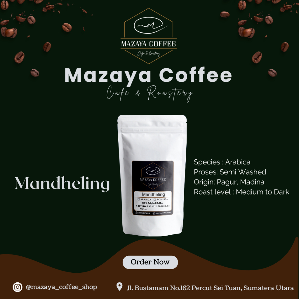 

Arabica Mandheling - Mazaya Coffee - 250 gr