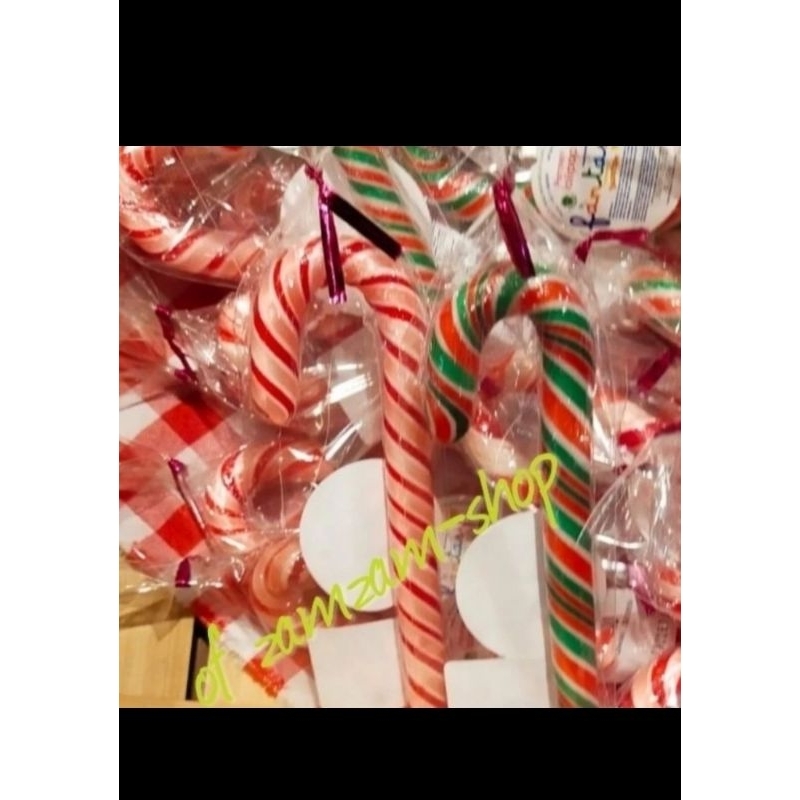 

candy can permen tongkat size 8cm isi 6pcs