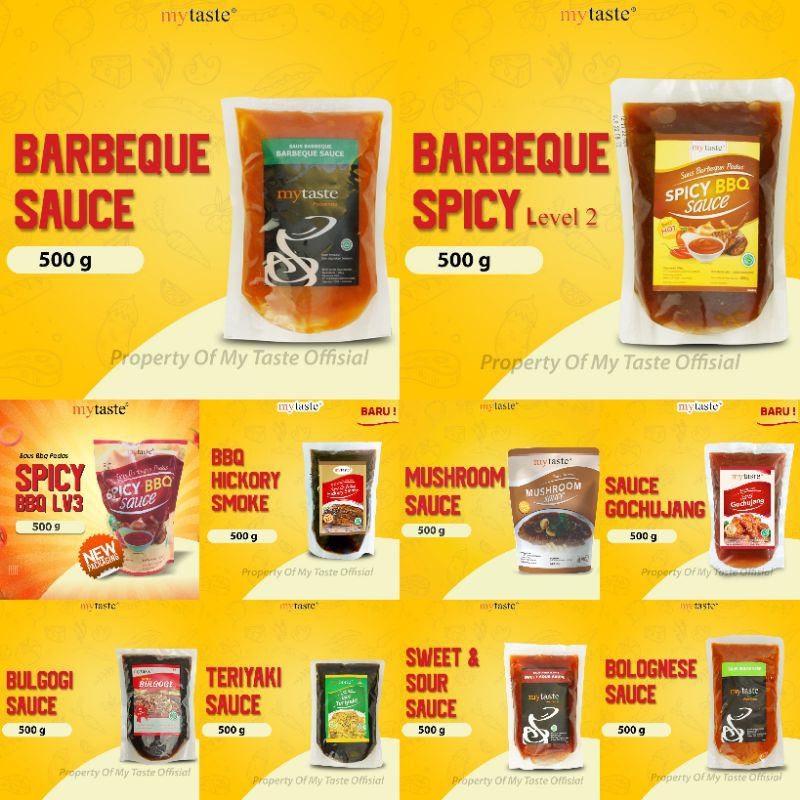 

Saus Mytaste 500gr/Saus/Saus My Taste/Mytaste/Saus Mytaste