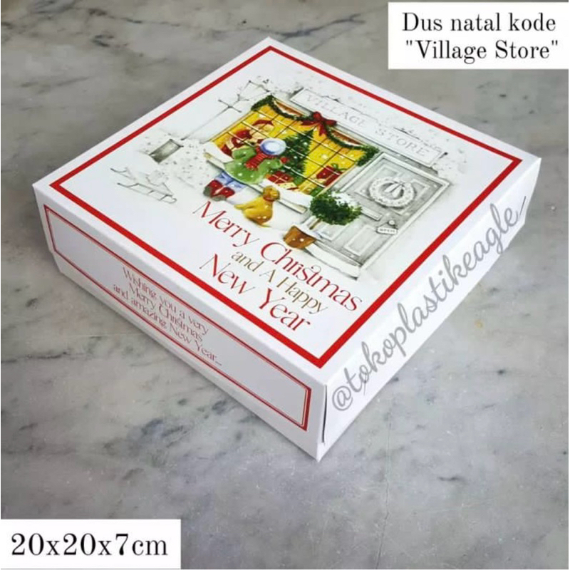 

[CHRISTMAS EDITION] Dus natal kode "VILLAGE STORE" uk 20x20x7cm