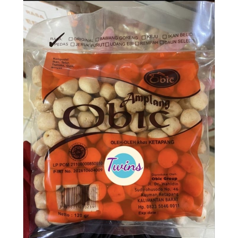 

Amplang obic pedas ±120gr