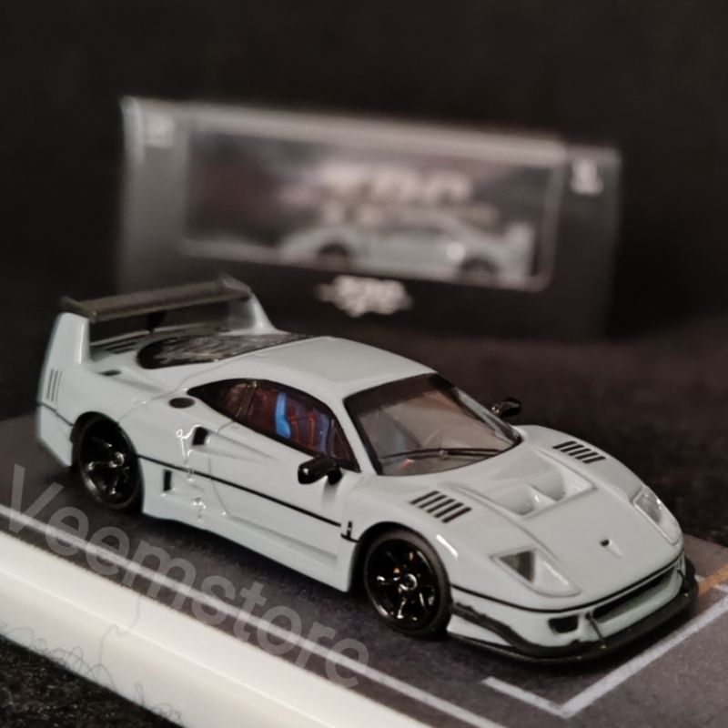 Die Cast 1:64 Ferrari LBWK F40 Matte Grey [TPC] with Stickers