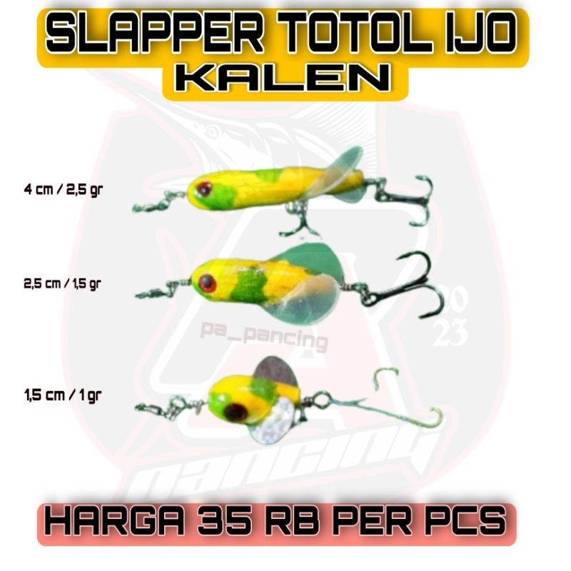 UMPAN SLAPPER TOTOL IJO KALEN / UMPAN CASTING HAMPALA / MINI SLAPPER KALEN / SLAPPER KALEN ‼️