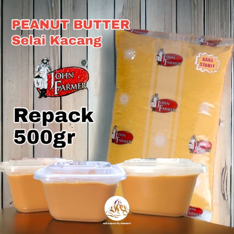 

John Farmer | PEANUT BUTTER CREAMY & CHUNKY - REPACK 500gr | Selai Kacang