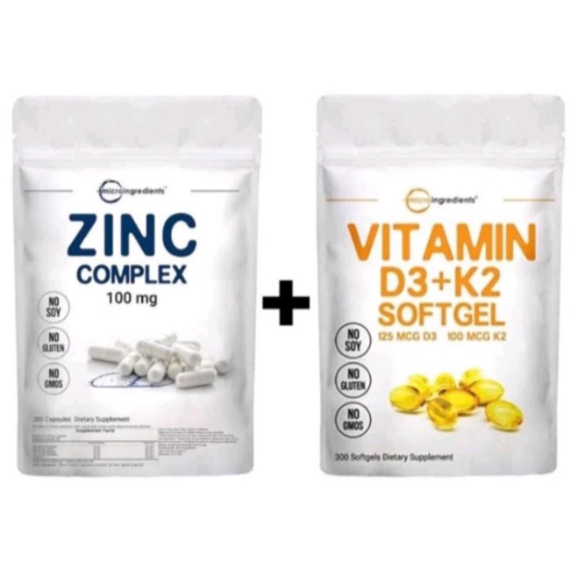 promo vitamin d3 + k2 microingredients+Zinc Complex softgel