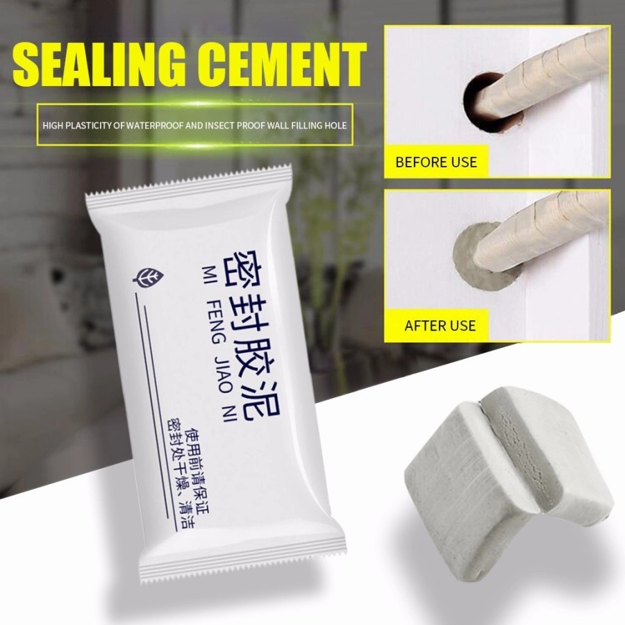 SEALANT SEAL DEMPUL INSTANT SERBAGUNA SEMEN LEM DEMPUL TEMBOK LUBANG PIPA AC