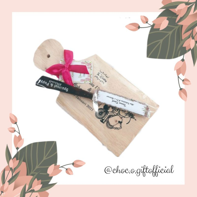 Termurah Souvenir Talenan & Pisau Custom | Souvenir Pernikahan