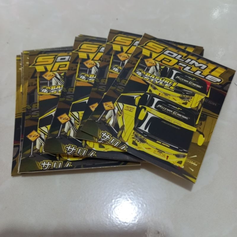 

5 pcs Sticker Bus Stiker Bis Putra Gresik